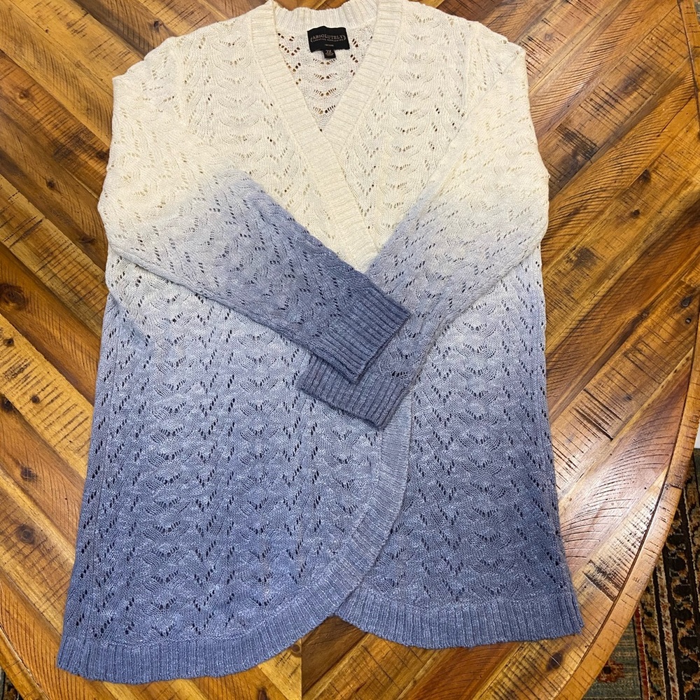 Absolutely Creative Worldwide Color Dip Cardigan